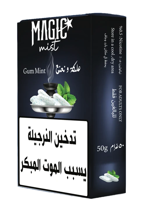 Gum Mint packaging, including its printed warning label
